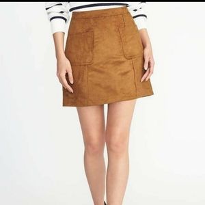Old Navy Suede Mini Skirt